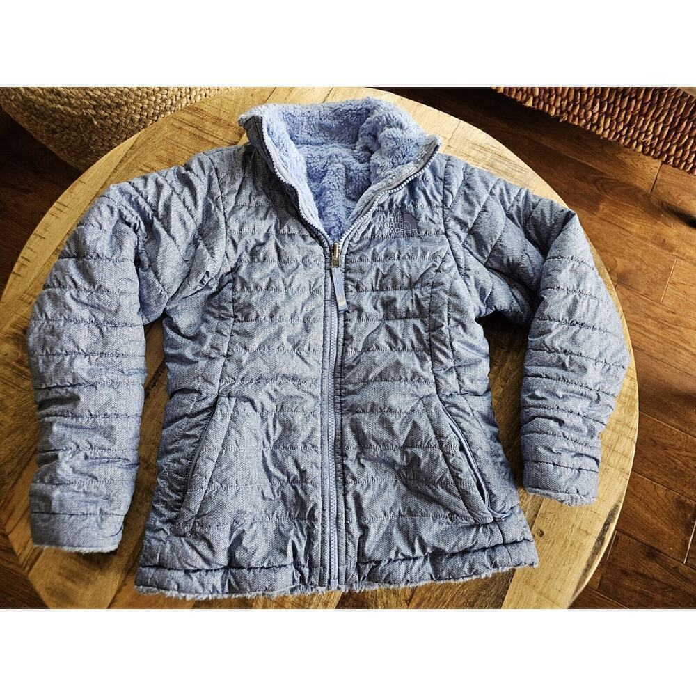 The North Face Kids Light Blue Quilted Puffer Jacket
